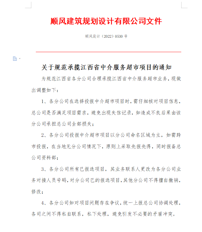 顺风建筑规划设计有限公司文件